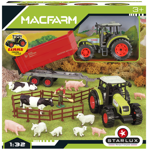 Starlux Kit de ferme avec tracteur Claas pas cher