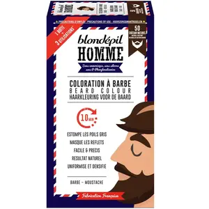 Blondépil Homme Coloration A Barbe Châtain Naturel Barbe/Moustache Kit... pas cher