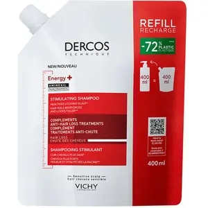 Vichy Dercos Shampooing stimulant anti-chute à l'Aminexil en éco-recharge 400ml pas cher