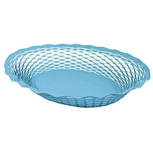 ROGER ORFEVRE - Corbeille pain Vintage ovale 25x18 cm bleu pas cher