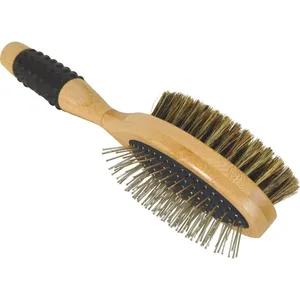 Brosse Pour Chien Double Zolux Bambou 6x7x24 Cm Mixte Beige pas cher