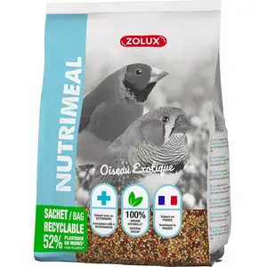 Aliment Composé Pour Oiseaux Exotiques Nutrimeal 800g - Zolux - Mélange de graines - Moins de 1 kg pas cher