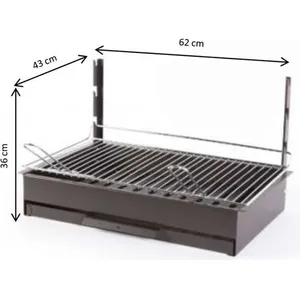 Barbecue le marquier original vulcain 61x33 acier pas cher