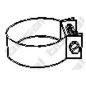 Klemstuk uitlaatsysteem 250867 BosalVendu parwinparts