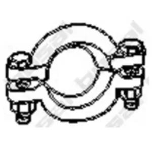 Klemstuk uitlaatsysteem 254039 Bosal