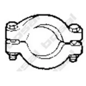 Klemstuk uitlaatsysteem 254300 Bosal