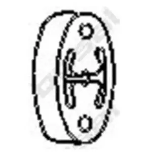 Aanslagrubber demper 255136 Bosal pas cher