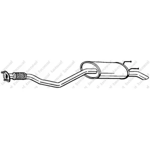 Einddemper 283667 Bosal pas cher