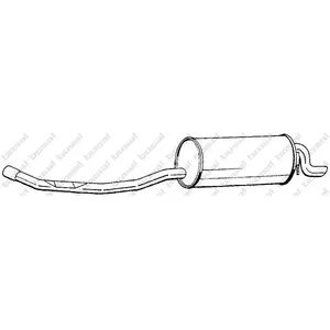 Einddemper 283139 Bosal pas cher