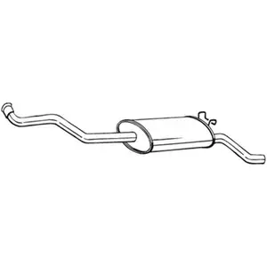 Silencieux arrière bosal 280-271