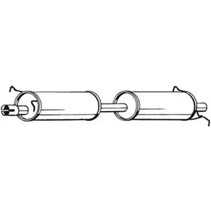 Silencieux central bosal 280-057