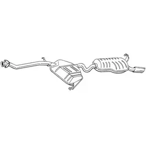 Silencieux arrière bosal 287-225