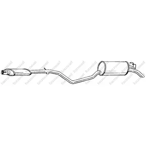 Einddemper 287871 Bosal pas cher