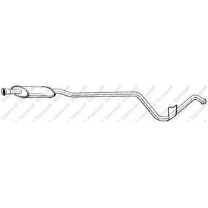 Middendemper 287163 Bosal pas cher
