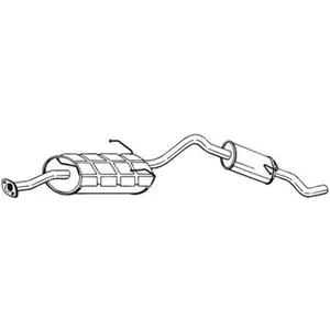 Silencieux arrière bosal 285-269