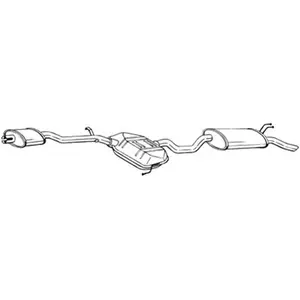 Silencieux arrière bosal 288-265