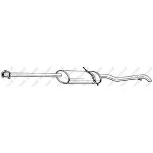 Einddemper lange versie 289031 Bosal pas cher