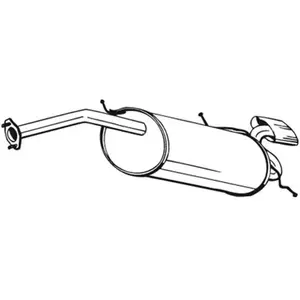 Silencieux arrière bosal 278-877