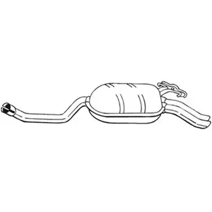 Silencieux arrière bosal 278-195