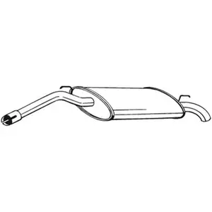 Silencieux arrière bosal 200-155
