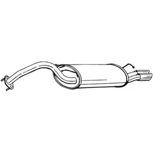 Silencieux arrière bosal 165-139 pas cher