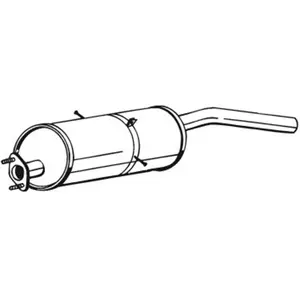 Silencieux arrière bosal 169-001