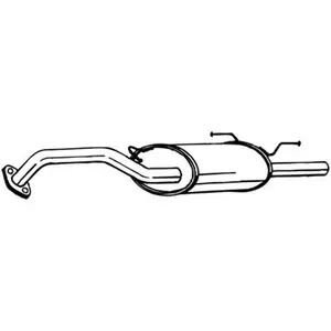 Silencieux arrière bosal 145-407