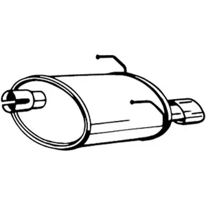 BOSAL Silencieux arrière pour FIAT: 500 & FORD: Ka (Ref: 148-219)Vendu paroscaro