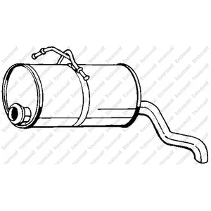 Einddemper 135225 Bosal pas cher