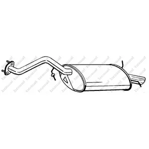 Einddemper 115157 Bosal pas cher