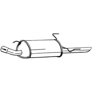 Silencieux arrière bosal 185-413