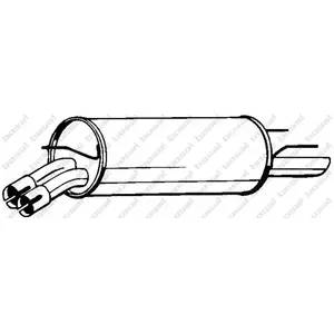 Einddemper 185719 Bosal pas cher