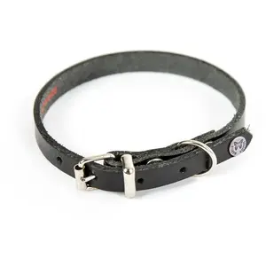 COLL CUIR 18-45CM NOIR MARTIN SELLIER pas cher