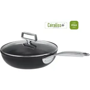 Sauteuse CRISTEL 28 CM CASTEL PRO FIXE ULTRALU CERALISS + pas cher