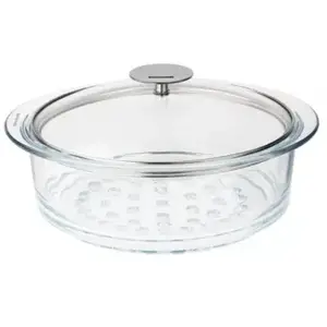 Cuiseur vapeur CRISTEL verre 20 cm avec couvercle pas cher