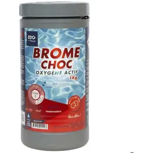 Brome Choc Spa Oxygène Actif - EDG By Aqualux - Sans Chlore  - Pastilles 20g - Pot 1kg pas cher