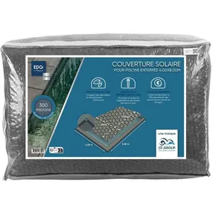 Bache Solaire 395x795 Gris Opaque 300 Microns Sans Ourlet EDG pour p... pas cher