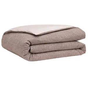 Essix Housse De Couette En Percale De Coton Beige 260 X 240 Cm