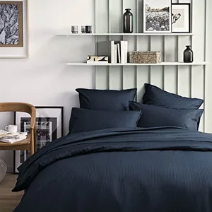 Essix Housse de Couette, Coton, Bleu Marine, 260x240 cm