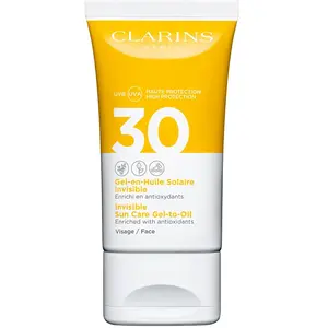 Gel-en-Huile Solaire Invisible Visage UVA/UVB 30 - Enrichi en antioxydants- CLARINS pas cher