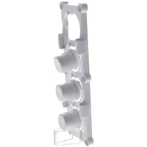 Listo - bouton Lave-Linge poussoir Blanc (ensemble de 3 sur support) kuda pas cher
