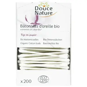 Bâtonnets D'oreille Bio X 200 Douce Nature pas cher