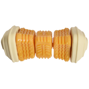 Bobby jouet pour chien Onigiri jaune 14,5x6,5x6,5cm pas cher