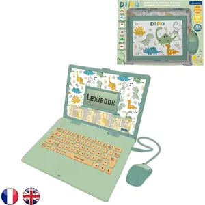 Lexibook Dinosaur Bilingual Educational Laptop with 124 activities (EN/FR) pas cher