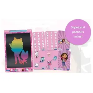 Comparateur de prix : Tablette Lexibook E-ink Gabby et la maison magique avec pochoirs