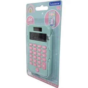 Lexibook Unicorn 8 Digits Pocket rekenmachine met bescherming hoes