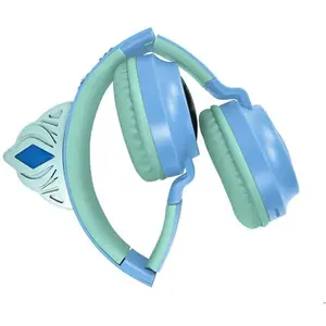 Lexibook Casque lumineux pliable Bluetooth® et filaire avec un design d'une tiare de l'univers de La Reine des Neiges avec limitation du pas cher