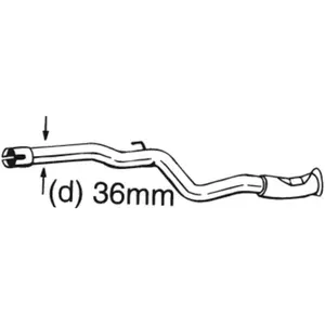 Tuyau d'échappement bosal 889-167 pas cher