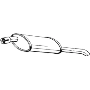 Silencieux arrière bosal 185-009