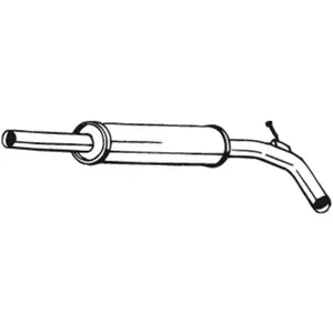 Silencieux central bosal 227-461